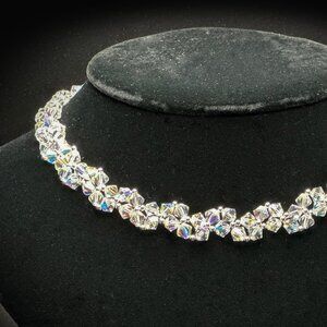 Sterling Silver and Crystal Choker